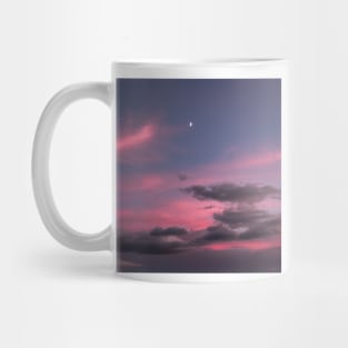 Dreamy Pink Purple Sunrise with Moon Mug